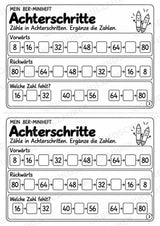 Miniheft 8er-Reihe – Einmaleins üben mit Malaufgaben & Rechengeschichten | Mathe Klasse 2 | 10 Heftseiten – Materialseite 5