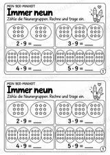 Miniheft 9er-Reihe – Einmaleins üben mit Malaufgaben & Rechengeschichten | Mathe Klasse 2 | 10 Heftseiten – Materialseite 3