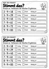 Miniheft 9er-Reihe – Einmaleins üben mit Malaufgaben & Rechengeschichten | Mathe Klasse 2 | 10 Heftseiten – Materialseite 9