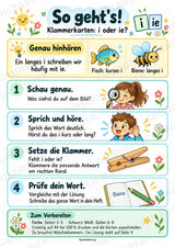 Klammerkarten i oder ie – 24 Bildkarten zur Rechtschreibung | Dehnungs-ie üben | Deutsch Klasse 2–3 – Materialseite 2