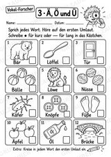 Kurze und lange Vokale – 8 Arbeitsblätter zu Selbstlauten und Umlauten | Deutsch Klasse 2–3 – Materialseite 5
