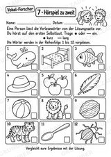 Kurze und lange Vokale – 8 Arbeitsblätter zu Selbstlauten und Umlauten | Deutsch Klasse 2–3 – Materialseite 9