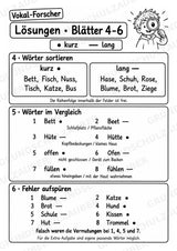 Kurze und lange Vokale – 8 Arbeitsblätter zu Selbstlauten und Umlauten | Deutsch Klasse 2–3 – Materialseite 12