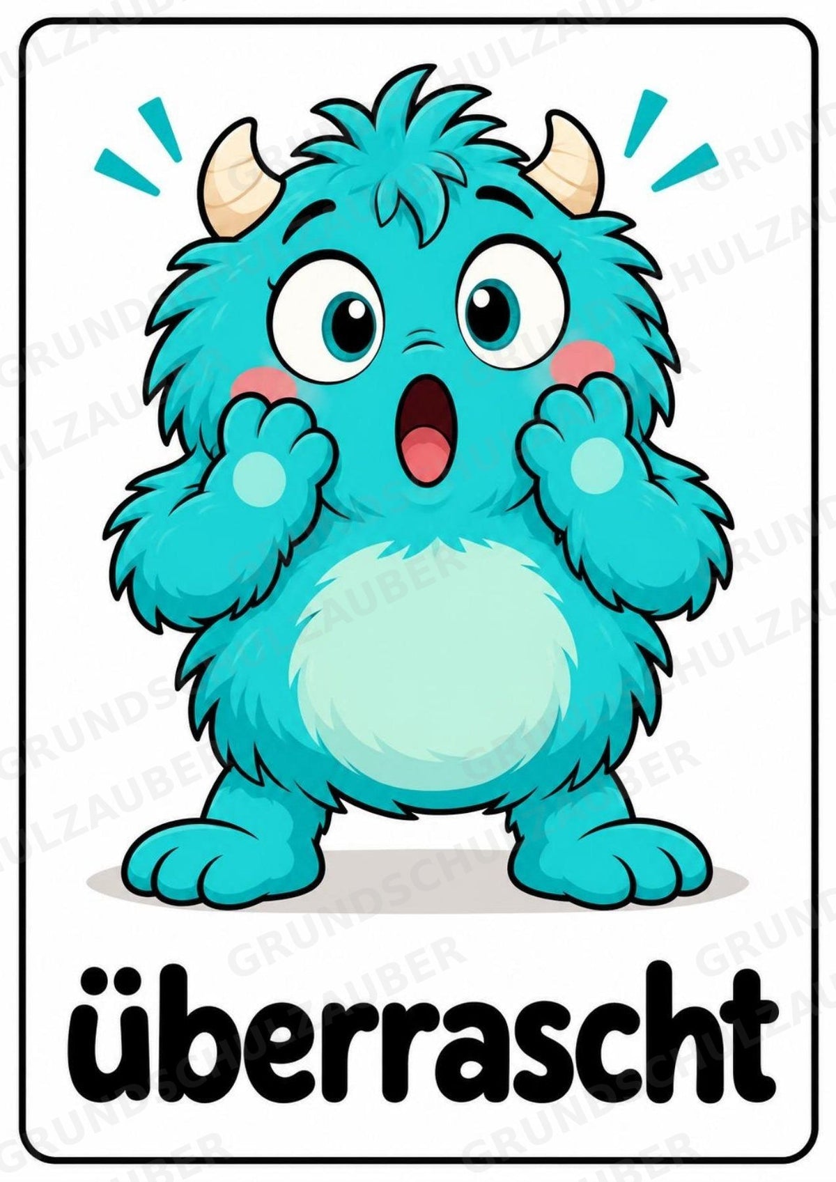 Gefühle & Emotionen – 12 Monsterposter in A4 | Gefühlsmonster für Grundschule, Kita, Morgenkreis & soziales Lernen | Poster – Materialseite 6