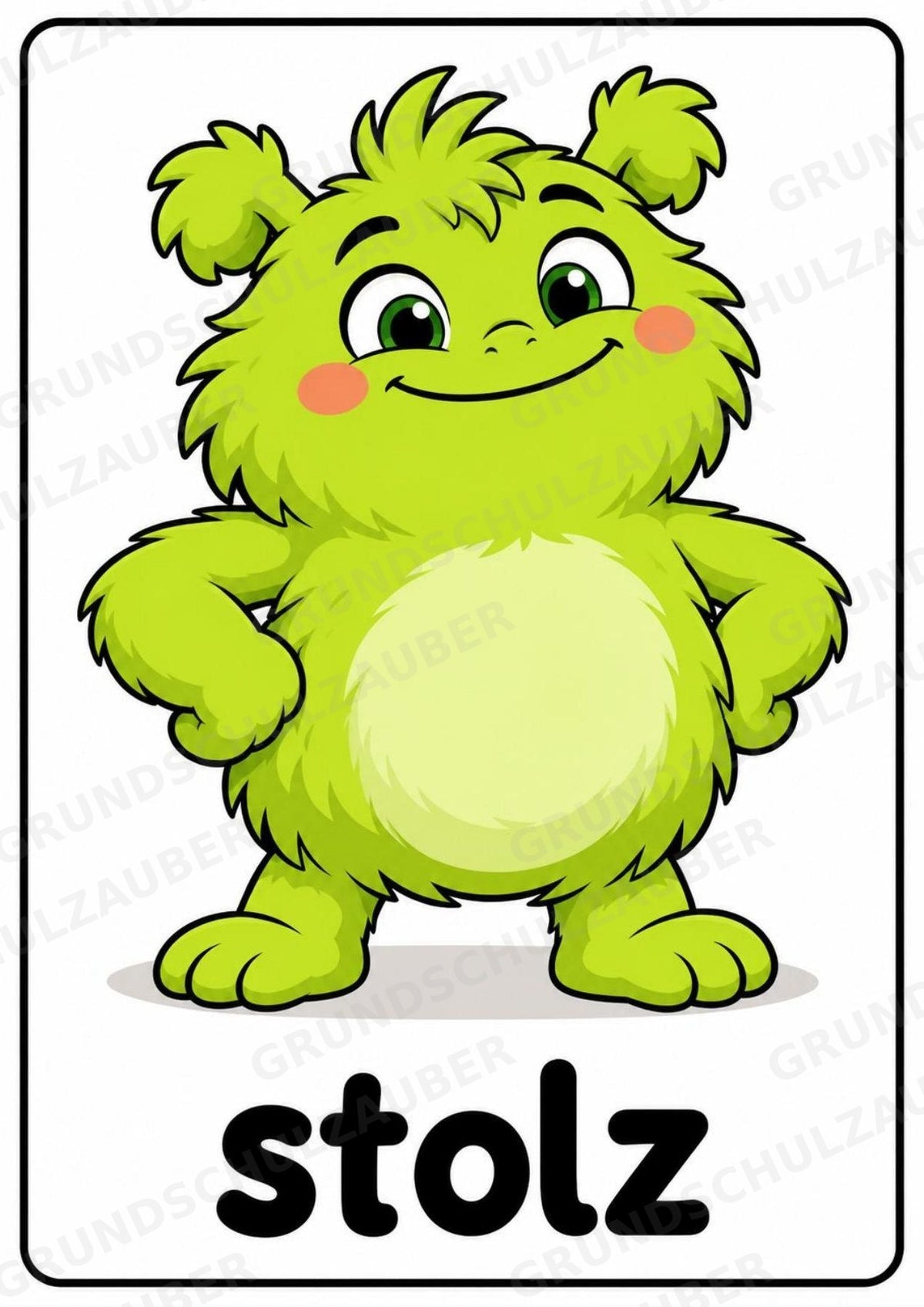 Gefühle & Emotionen – 12 Monsterposter in A4 | Gefühlsmonster für Grundschule, Kita, Morgenkreis & soziales Lernen | Poster – Materialseite 7