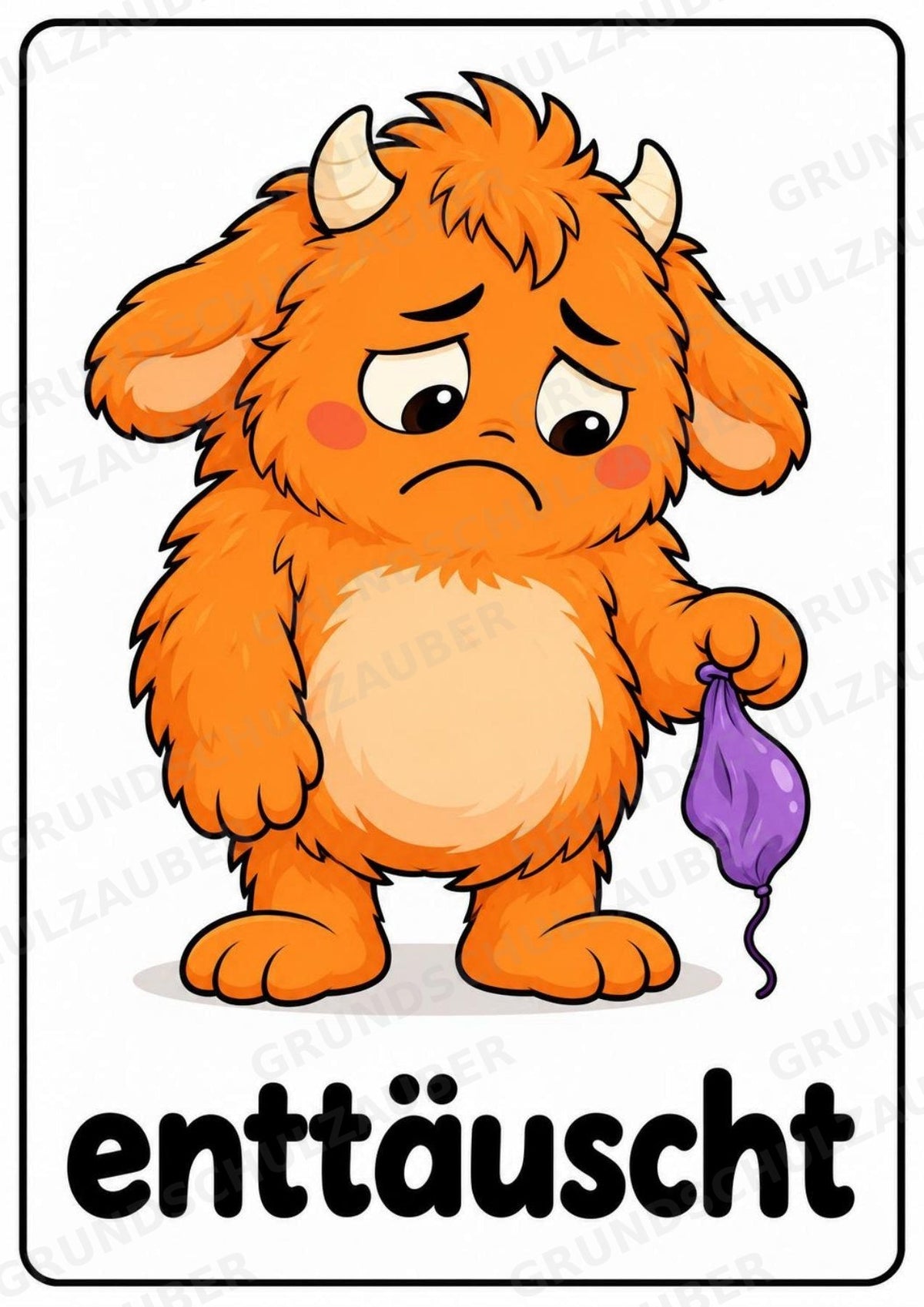 Gefühle & Emotionen – 12 Monsterposter in A4 | Gefühlsmonster für Grundschule, Kita, Morgenkreis & soziales Lernen | Poster – Materialseite 10