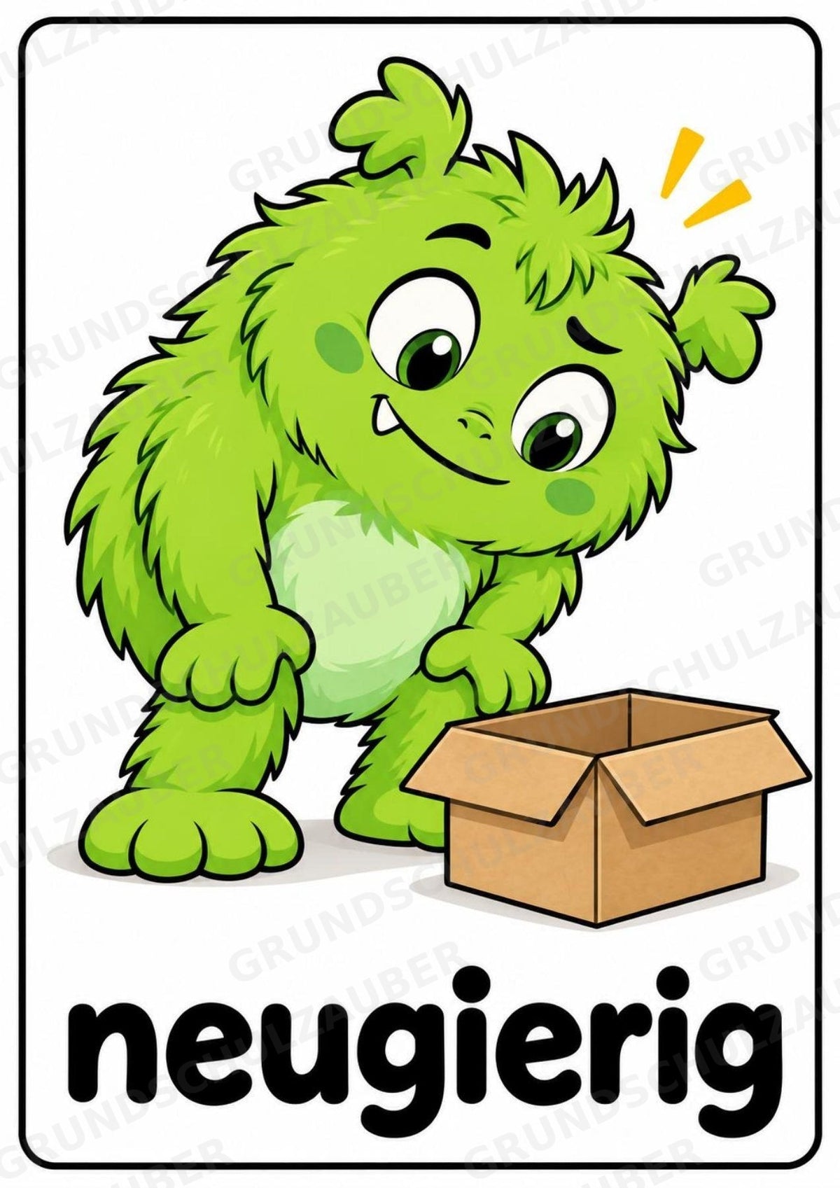 Gefühle & Emotionen – 12 Monsterposter in A4 | Gefühlsmonster für Grundschule, Kita, Morgenkreis & soziales Lernen | Poster – Materialseite 12