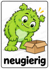 Gefühle & Emotionen – 12 Monsterposter in A4 | Gefühlsmonster für Grundschule, Kita, Morgenkreis & soziales Lernen | Poster – Materialseite 12