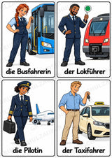 Berufe – 72 Bildkarten im A6-Format | Sachunterricht Grundschule, DaZ, Wortschatz & Sprachförderung – Materialseite 6