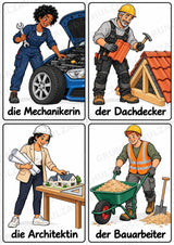 Berufe – 72 Bildkarten im A6-Format | Sachunterricht Grundschule, DaZ, Wortschatz & Sprachförderung – Materialseite 8