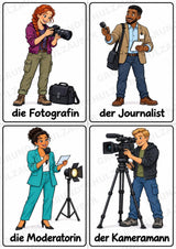 Berufe – 72 Bildkarten im A6-Format | Sachunterricht Grundschule, DaZ, Wortschatz & Sprachförderung – Materialseite 12