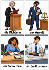 Berufe – 72 Bildkarten im A6-Format | Sachunterricht Grundschule, DaZ, Wortschatz & Sprachförderung – Materialseite 16