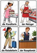 Berufe – 72 Bildkarten im A6-Format | Sachunterricht Grundschule, DaZ, Wortschatz & Sprachförderung – Materialseite 17