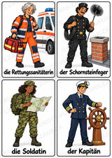 Berufe – 72 Bildkarten im A6-Format | Sachunterricht Grundschule, DaZ, Wortschatz & Sprachförderung – Materialseite 19