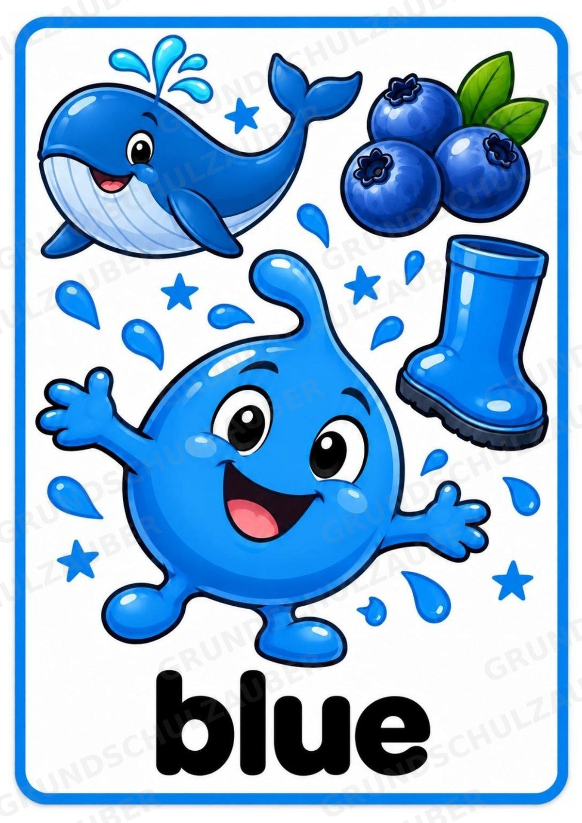 Colours – 10 Farbposter Englisch DIN A4 | Farben lernen, Wortschatz & Englisch Anfangsunterricht | Grundschule – Materialseite 3