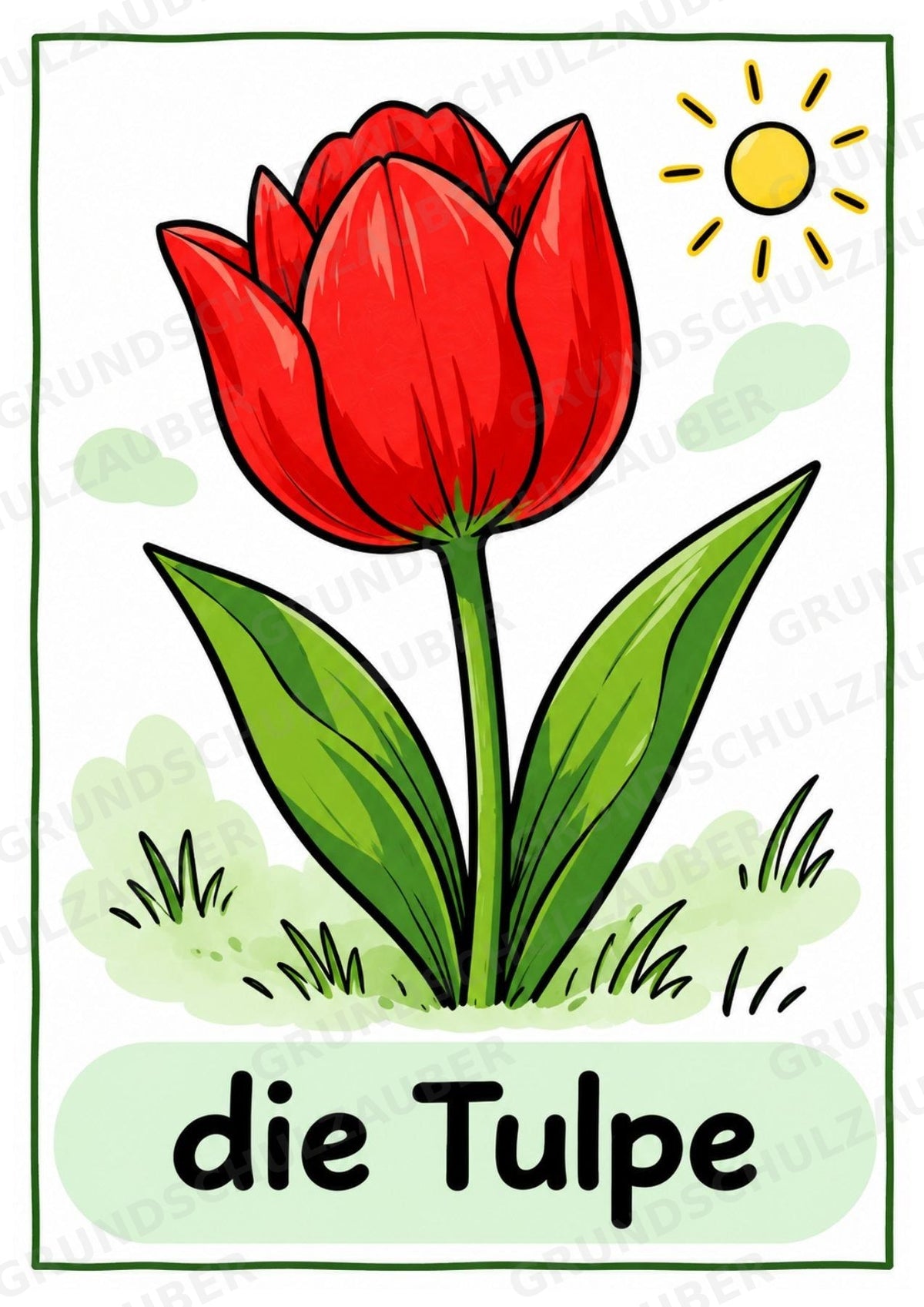 Frühling – 10 Poster & 20 Bildkarten | DIN A4 und A6 | Wortschatz, Sprachförderung, DaZ, Kita & Grundschule – Materialseite 2