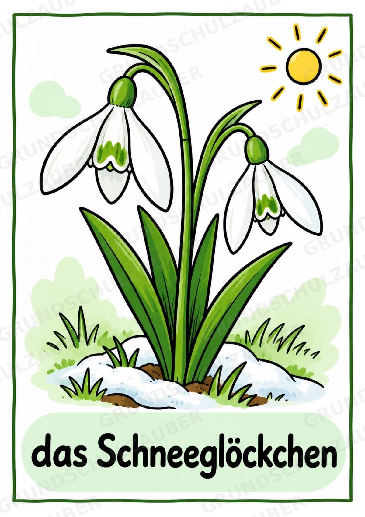 Frühling – 10 Poster & 20 Bildkarten | DIN A4 und A6 | Wortschatz, Sprachförderung, DaZ, Kita & Grundschule – Materialseite 6
