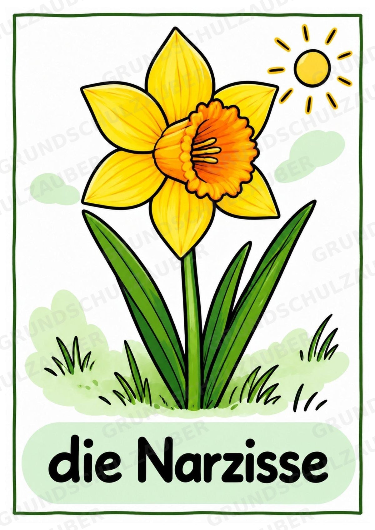 Frühling – 10 Poster & 20 Bildkarten | DIN A4 und A6 | Wortschatz, Sprachförderung, DaZ, Kita & Grundschule – Materialseite 7