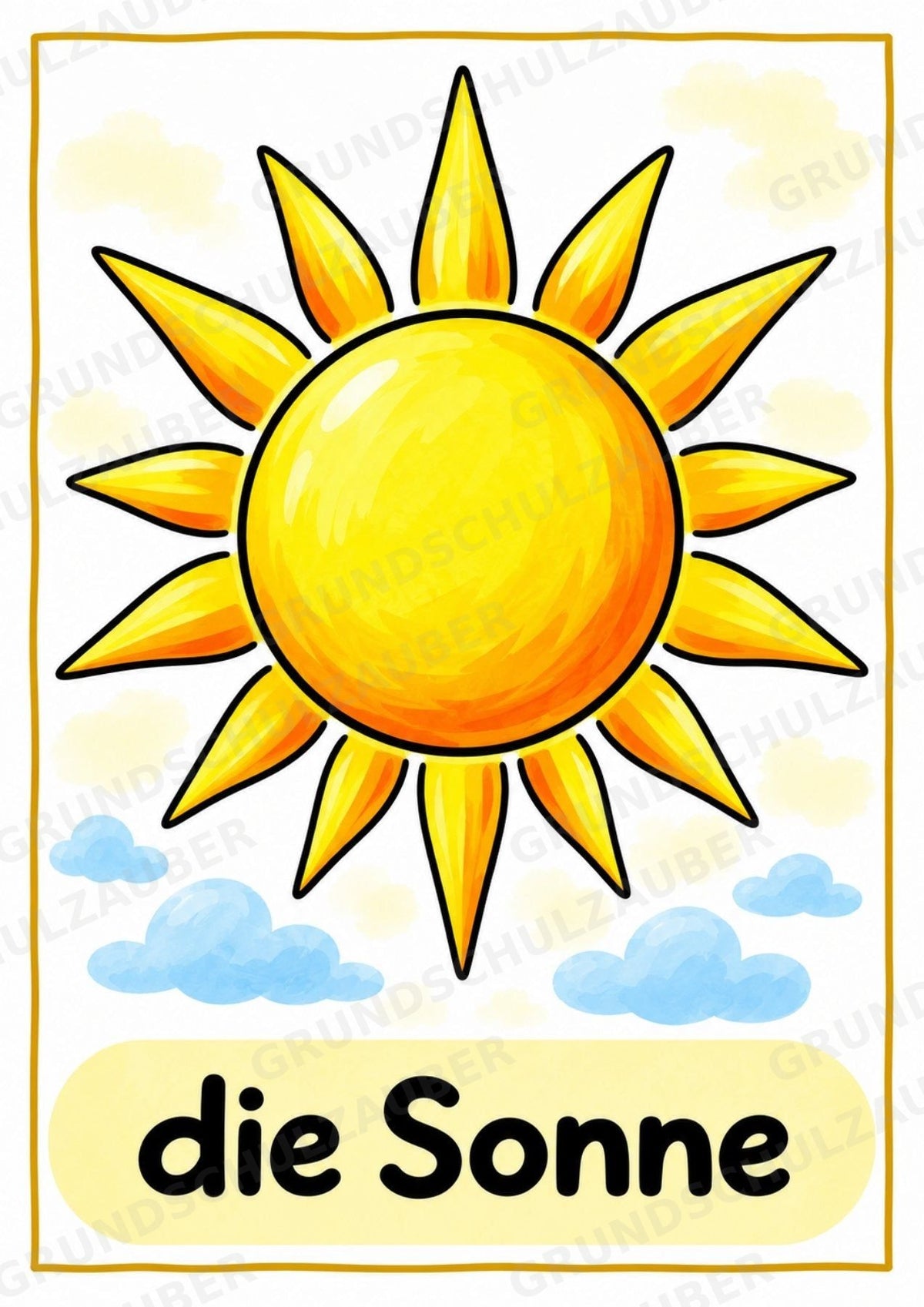 Sommer in der Grundschule | 10 Poster & 20 Bildkarten für Wortschatzarbeit, DaZ und Sprachförderung – Materialseite 2