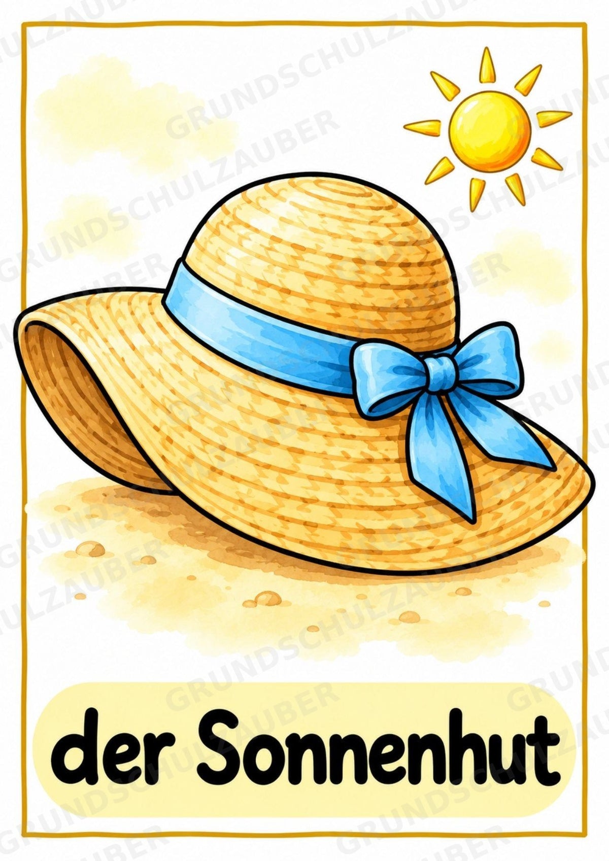 Sommer in der Grundschule | 10 Poster & 20 Bildkarten für Wortschatzarbeit, DaZ und Sprachförderung – Materialseite 9