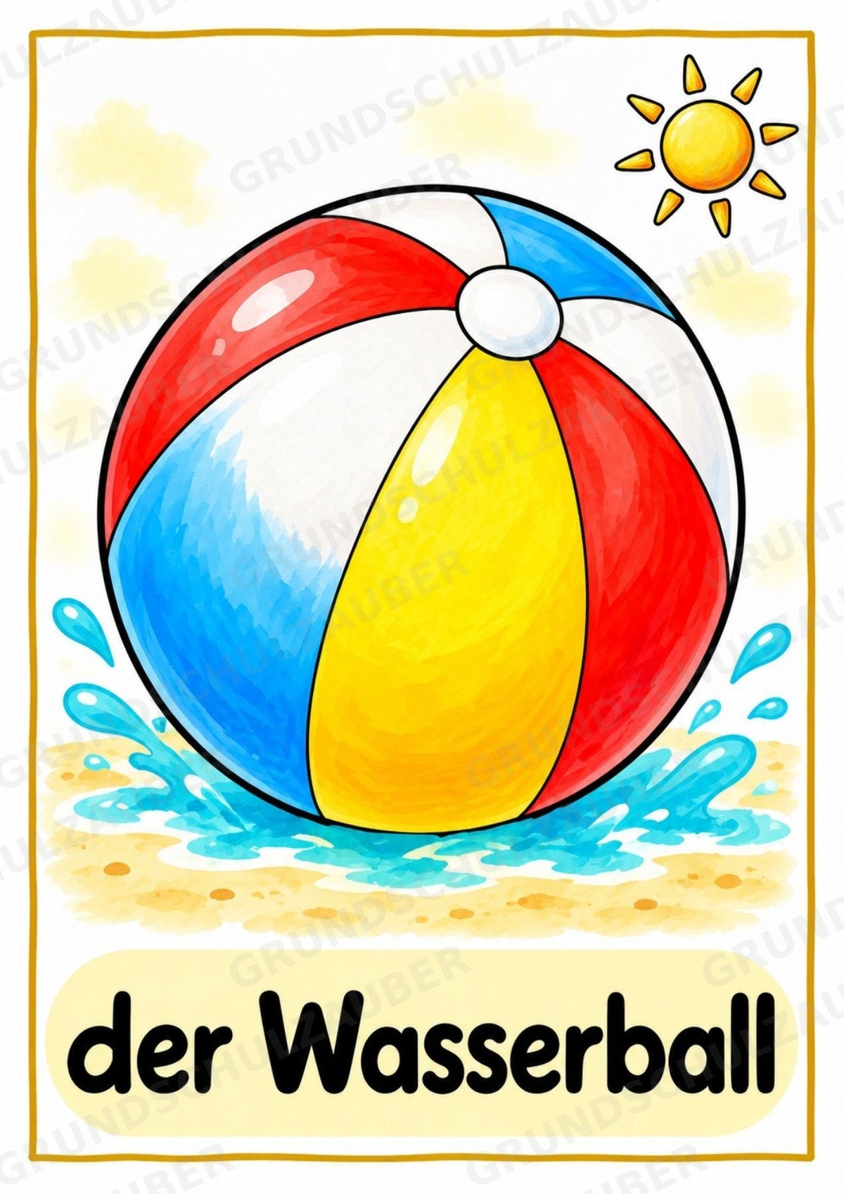Sommer in der Grundschule | 10 Poster & 20 Bildkarten für Wortschatzarbeit, DaZ und Sprachförderung – Materialseite 11