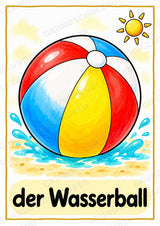 Sommer in der Grundschule | 10 Poster & 20 Bildkarten für Wortschatzarbeit, DaZ und Sprachförderung – Materialseite 11
