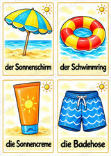 Sommer in der Grundschule | 10 Poster & 20 Bildkarten für Wortschatzarbeit, DaZ und Sprachförderung – Materialseite 15