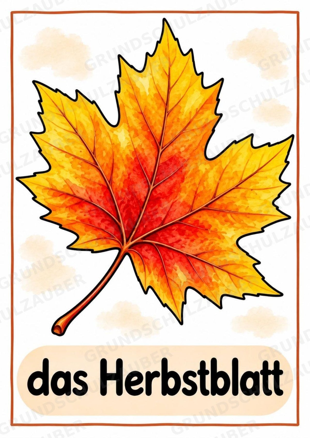 Herbst in der Grundschule | 10 Poster & 20 Bildkarten für Wortschatzarbeit, DaZ und Sprachförderung – Materialseite 2