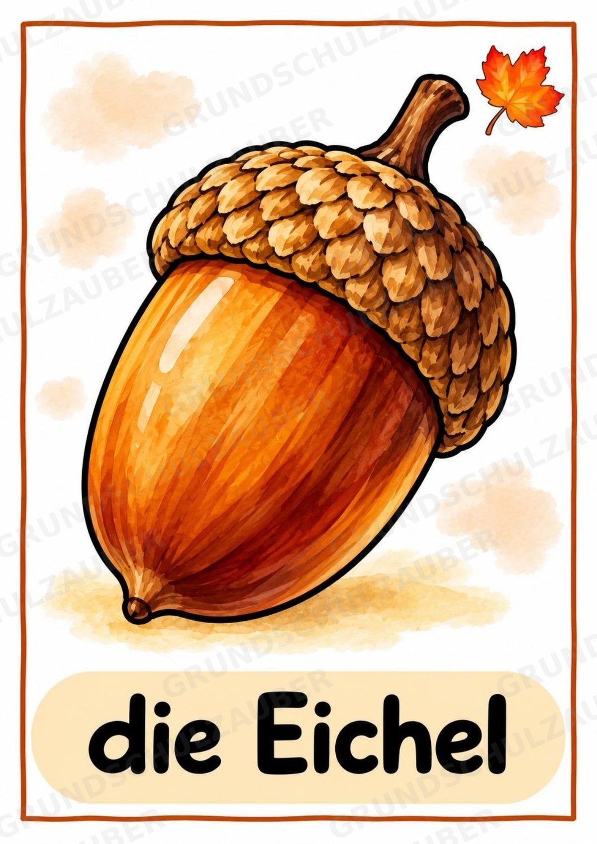 Herbst in der Grundschule | 10 Poster & 20 Bildkarten für Wortschatzarbeit, DaZ und Sprachförderung – Materialseite 4