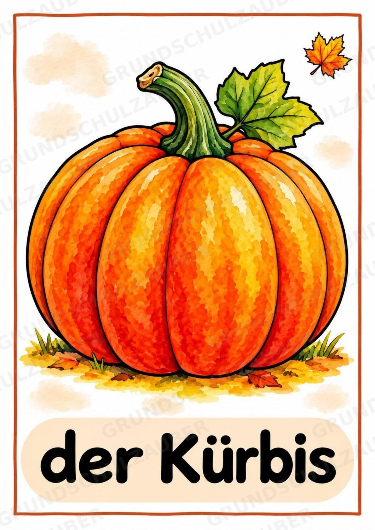 Herbst in der Grundschule | 10 Poster & 20 Bildkarten für Wortschatzarbeit, DaZ und Sprachförderung – Materialseite 5