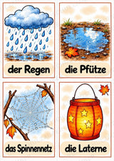 Herbst in der Grundschule | 10 Poster & 20 Bildkarten für Wortschatzarbeit, DaZ und Sprachförderung – Materialseite 16