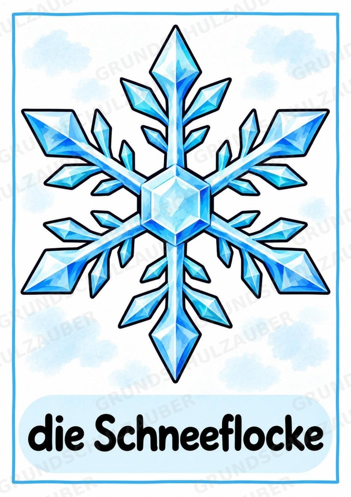 Winter in der Grundschule | 10 Poster & 20 Bildkarten für Wortschatzarbeit, DaZ und Sprachförderung – Materialseite 2