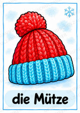 Winter in der Grundschule | 10 Poster & 20 Bildkarten für Wortschatzarbeit, DaZ und Sprachförderung – Materialseite 5