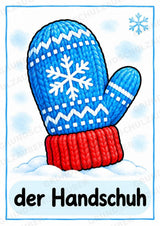 Winter in der Grundschule | 10 Poster & 20 Bildkarten für Wortschatzarbeit, DaZ und Sprachförderung – Materialseite 7