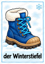 Winter in der Grundschule | 10 Poster & 20 Bildkarten für Wortschatzarbeit, DaZ und Sprachförderung – Materialseite 8