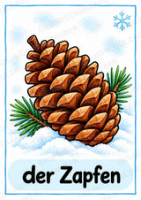 Winter in der Grundschule | 10 Poster & 20 Bildkarten für Wortschatzarbeit, DaZ und Sprachförderung – Materialseite 10