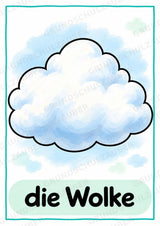 Wetter in der Grundschule | 10 Poster & 20 Bildkarten für Sachunterricht, DaZ und Sprachförderung – Materialseite 3