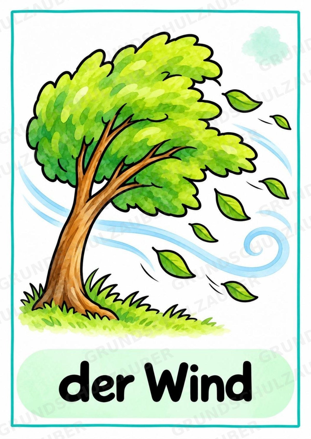 Wetter in der Grundschule | 10 Poster & 20 Bildkarten für Sachunterricht, DaZ und Sprachförderung – Materialseite 5