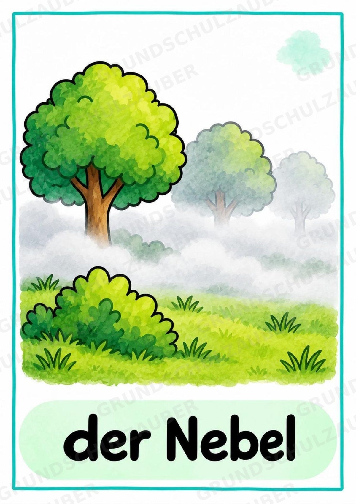 Wetter in der Grundschule | 10 Poster & 20 Bildkarten für Sachunterricht, DaZ und Sprachförderung – Materialseite 9