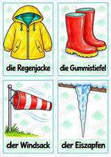 Wetter in der Grundschule | 10 Poster & 20 Bildkarten für Sachunterricht, DaZ und Sprachförderung – Materialseite 16