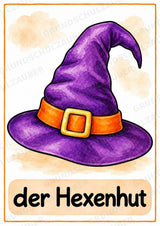 Halloween Bildkarten & Poster für die Grundschule | 10 A4-Poster + 20 A6-Karten für Wortschatz, Sprachförderung & DaZ – Materialseite 8
