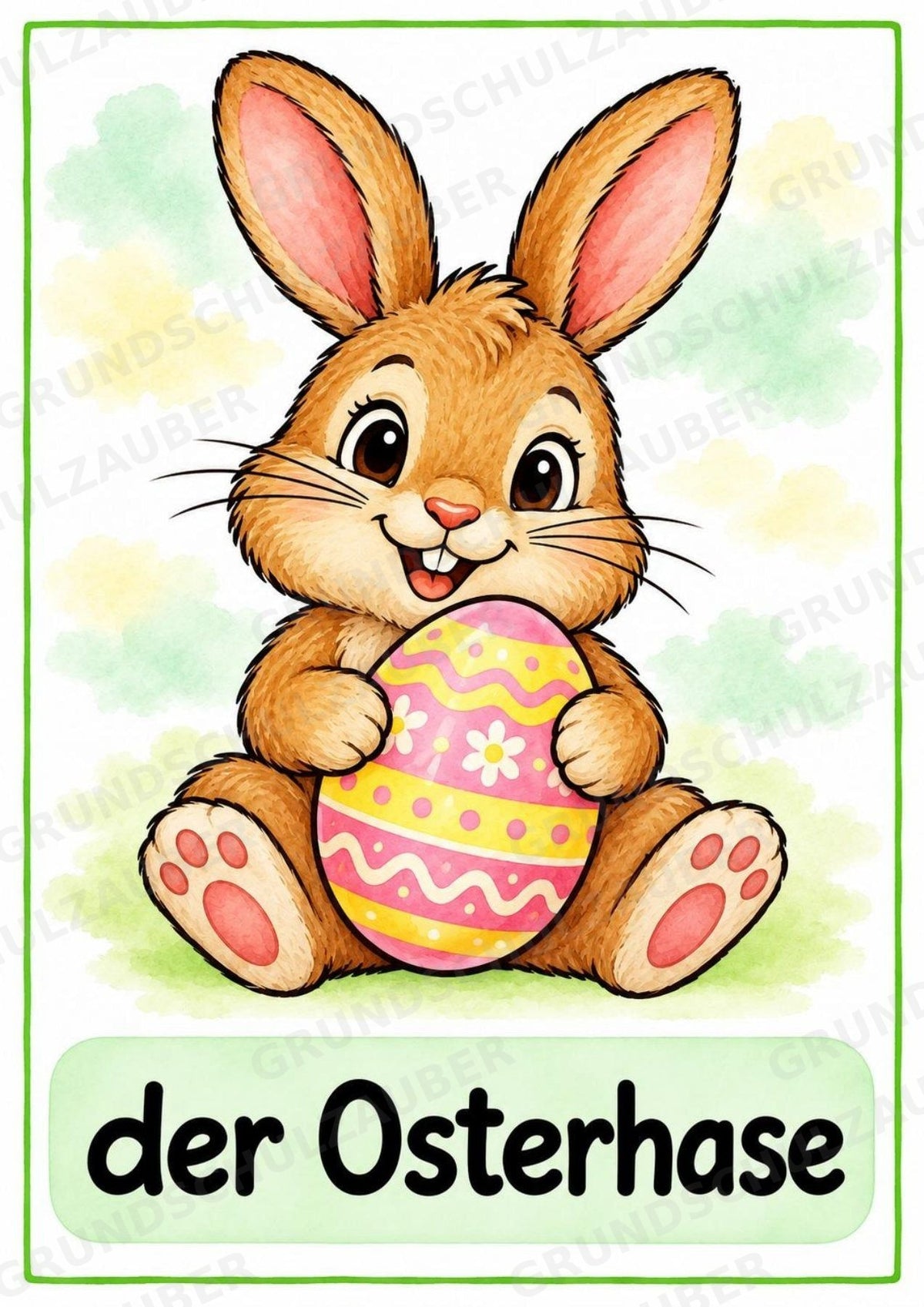 Ostern: 10 Poster & 20 Bildkarten für die Grundschule | Wortschatz mit Artikeln, Sprachförderung & DaZ – Materialseite 2