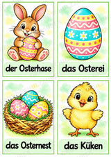 Ostern: 10 Poster & 20 Bildkarten für die Grundschule | Wortschatz mit Artikeln, Sprachförderung & DaZ – Materialseite 12