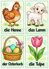 Ostern: 10 Poster & 20 Bildkarten für die Grundschule | Wortschatz mit Artikeln, Sprachförderung & DaZ – Materialseite 13