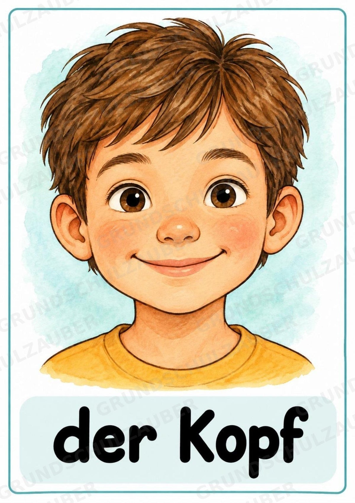 Körperteile kennenlernen – 20 Poster DIN A4 | Mein Körper, Sachunterricht Grundschule, DaZ & Sprachförderung – Materialseite 2