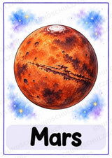 Universum & Weltraum: 30 Poster A4 + 40 Bildkarten A6 | Planeten, Sterne & Raumfahrt | Sachunterricht Grundschule & DaZ – Materialseite 7