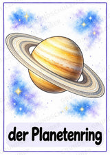 Universum & Weltraum: 30 Poster A4 + 40 Bildkarten A6 | Planeten, Sterne & Raumfahrt | Sachunterricht Grundschule & DaZ – Materialseite 28