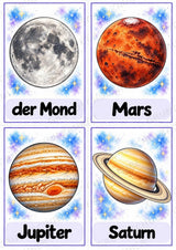 Universum & Weltraum: 30 Poster A4 + 40 Bildkarten A6 | Planeten, Sterne & Raumfahrt | Sachunterricht Grundschule & DaZ – Materialseite 33