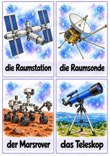 Universum & Weltraum: 30 Poster A4 + 40 Bildkarten A6 | Planeten, Sterne & Raumfahrt | Sachunterricht Grundschule & DaZ – Materialseite 40