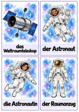 Universum & Weltraum: 30 Poster A4 + 40 Bildkarten A6 | Planeten, Sterne & Raumfahrt | Sachunterricht Grundschule & DaZ – Materialseite 41